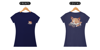 Nome do produto Camiseta Baby Look Dog Game