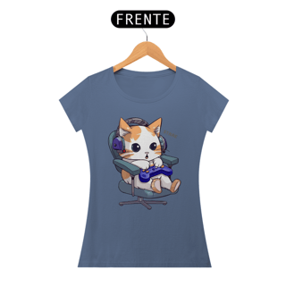 Nome do produto Camiseta Baby Long Cat C Gamer Stare