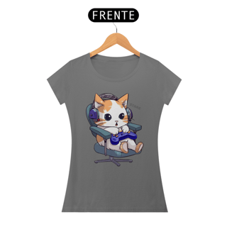 Nome do produto Camiseta Baby Long Cat C Gamer Stare
