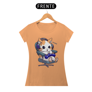 Nome do produto Camiseta Baby Long Cat C Gamer Stare