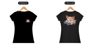 Nome do produto Camiseta Baby Look Dog Game