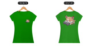 Nome do produto Camiseta Baby Look Dog Game