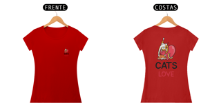 Nome do produto Camiseta Baby Love Cats Stare