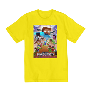 Nome do produto Camiseta Infantil  Minecraft 