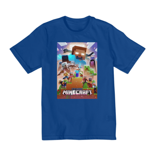 Nome do produto Camiseta Infantil  Minecraft 