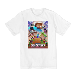 Nome do produto Camiseta Infantil  Minecraft 
