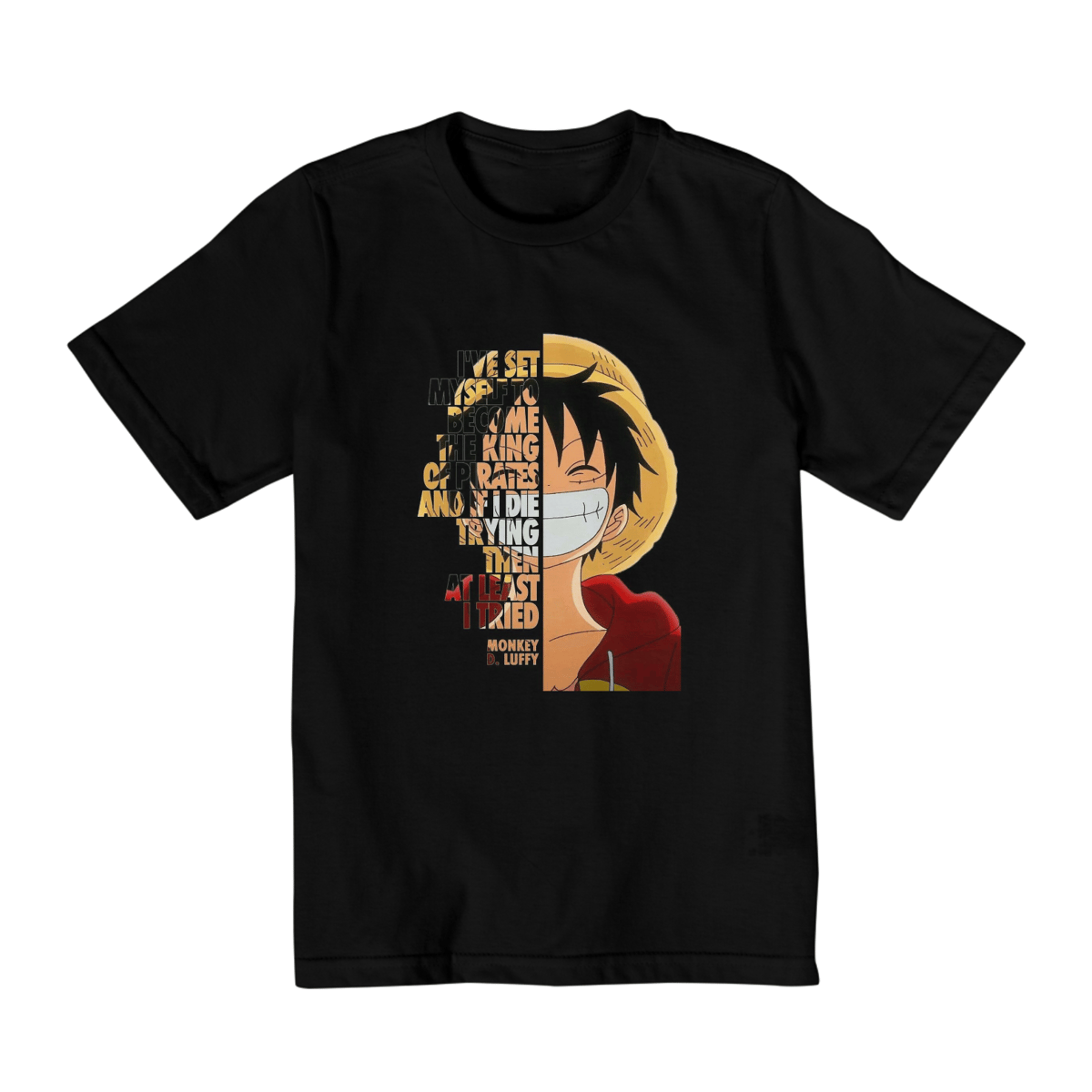 Nome do produto: Camiseta Infantil One Piece Luffy