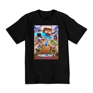 Nome do produto Camiseta Infantil  Minecraft 