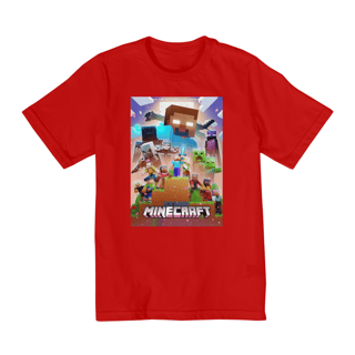 Nome do produto Camiseta Infantil  Minecraft 