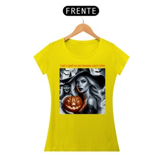 Nome do produto Baby Look Bruxa Halloween