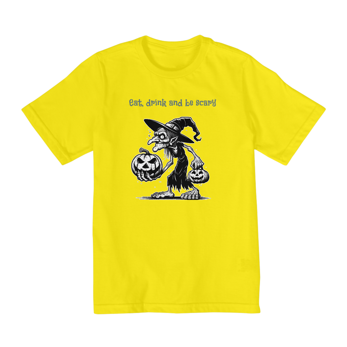 Nome do produto: Camiseta Infantil Bruxa Halloween
