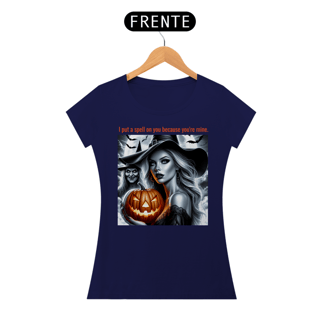 Nome do produto Baby Look Bruxa Halloween