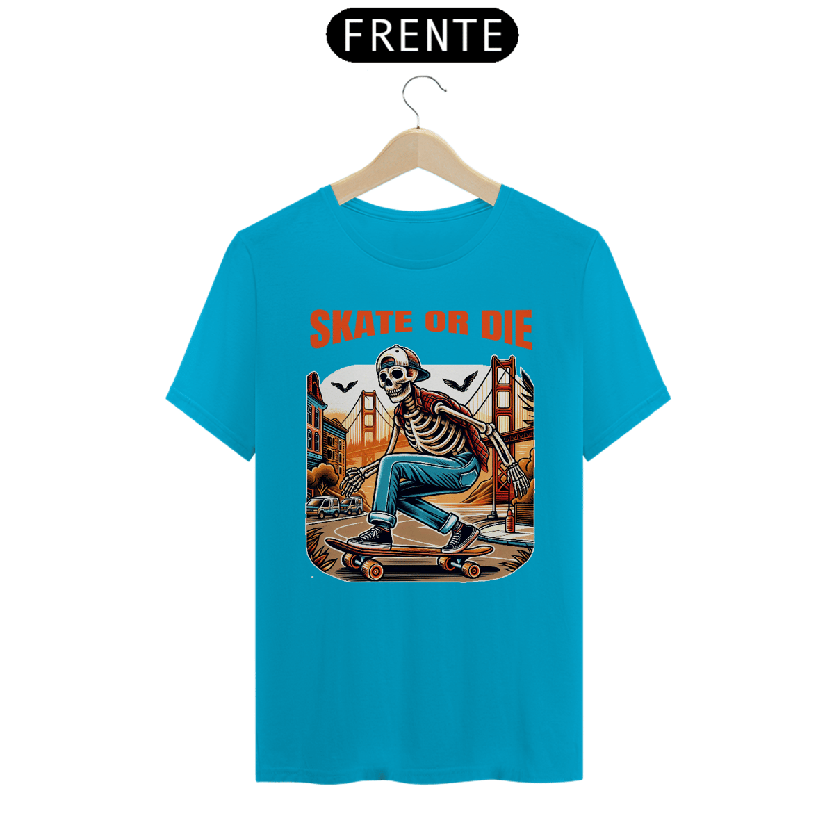 Nome do produto: Camiseta Skate Skull