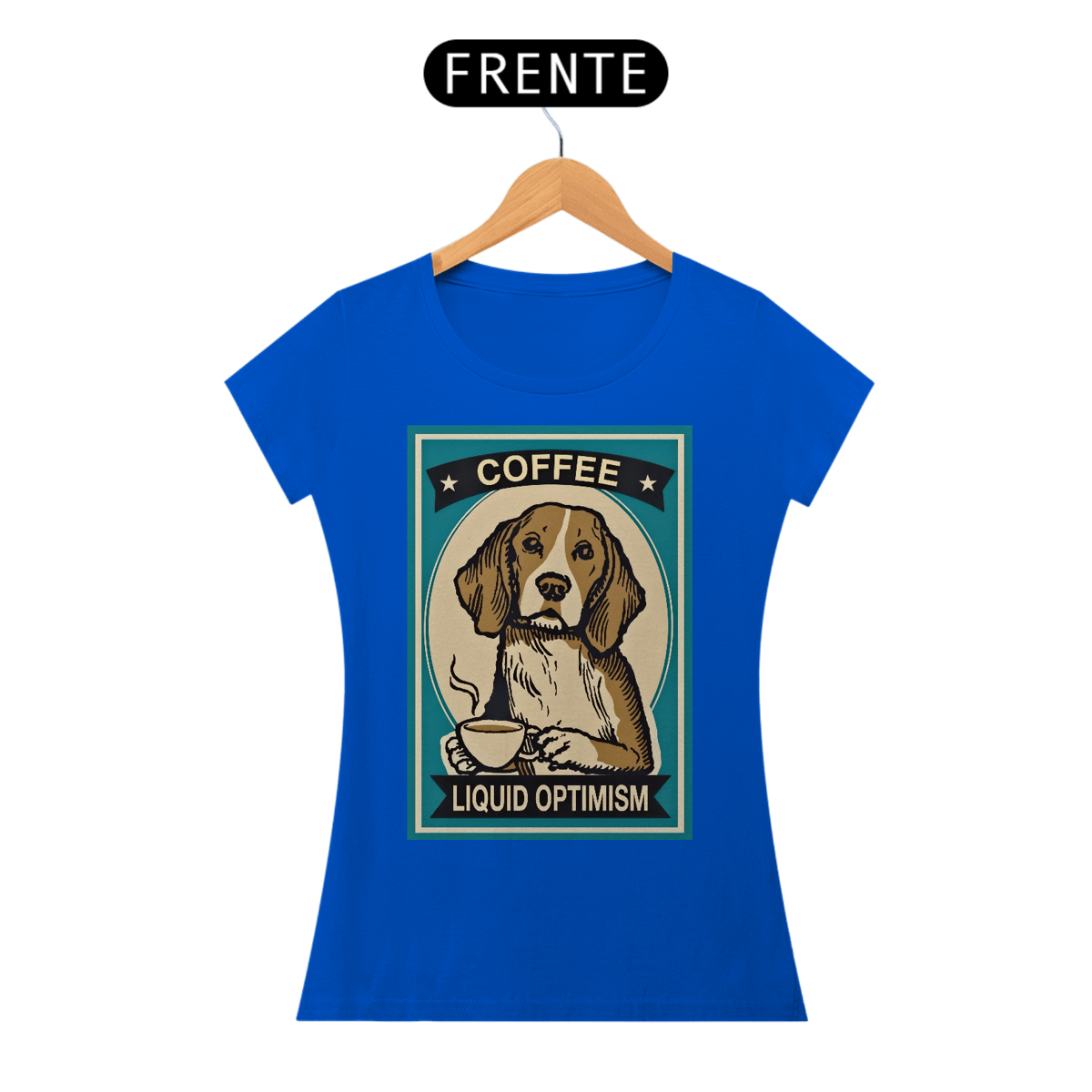 Nome do produto: Baby Look Cachorro café