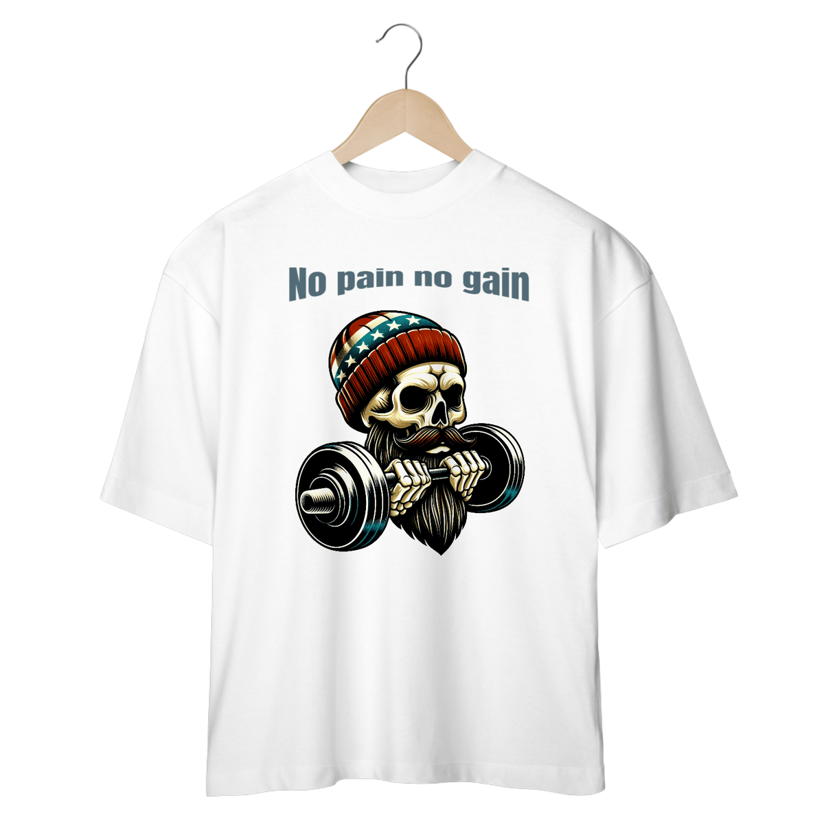 Nome do produto: Camiseta Oversized Caveira