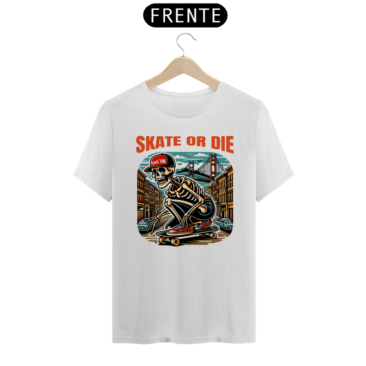Nome do produto: Camiseta Skate Skull