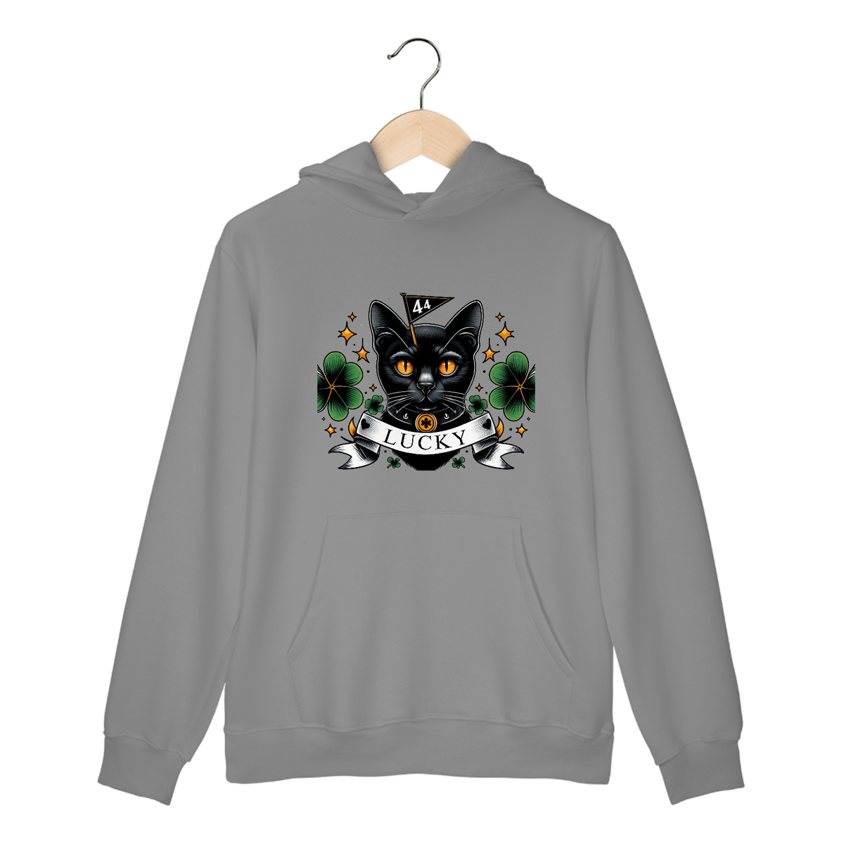 Nome do produto: Moletom Gato Sorte