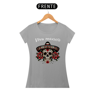 Nome do produto Baby Look Caveira Mexicana