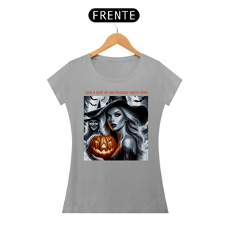 Nome do produto Baby Look Bruxa Halloween