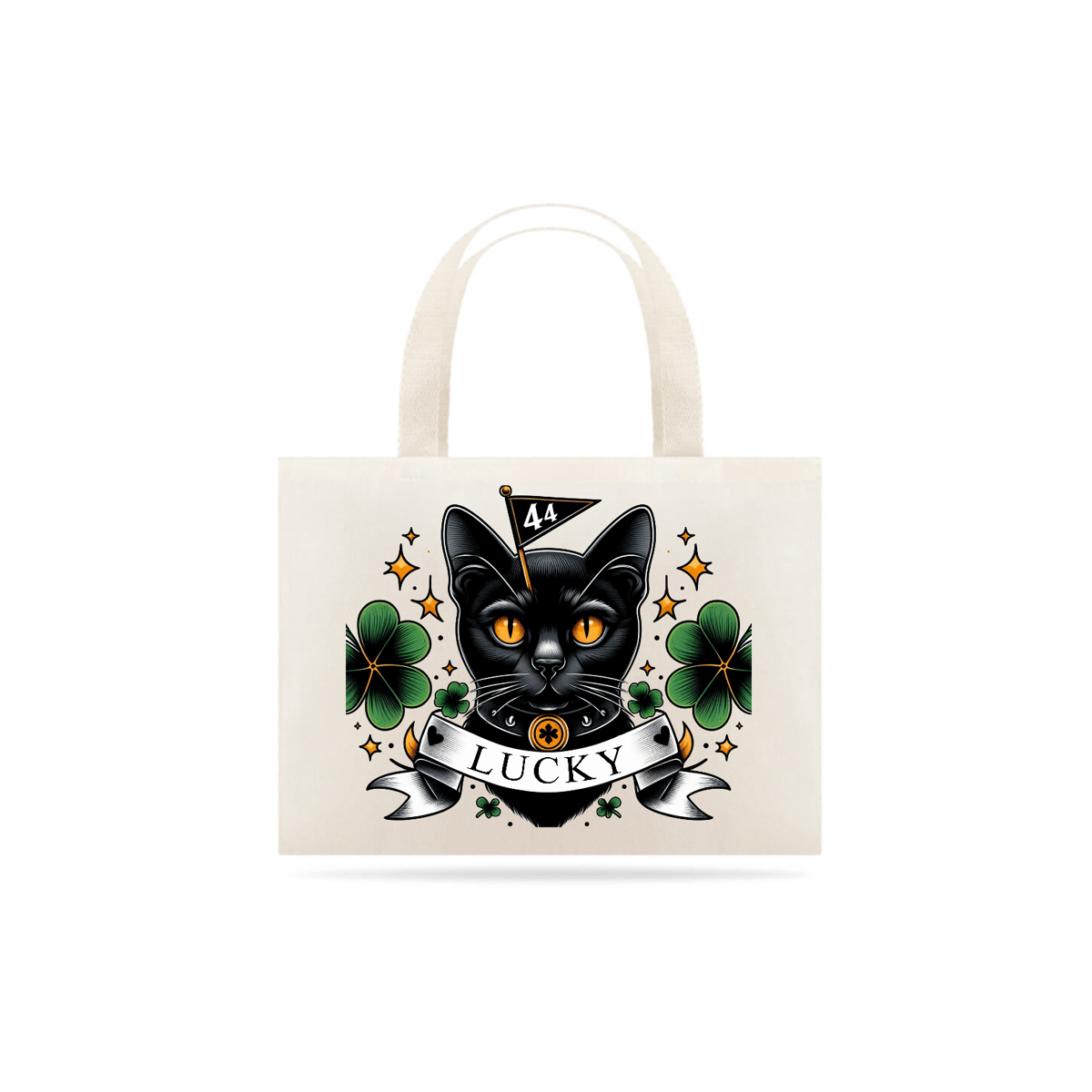 Nome do produto: Ecobag Gato Sorte