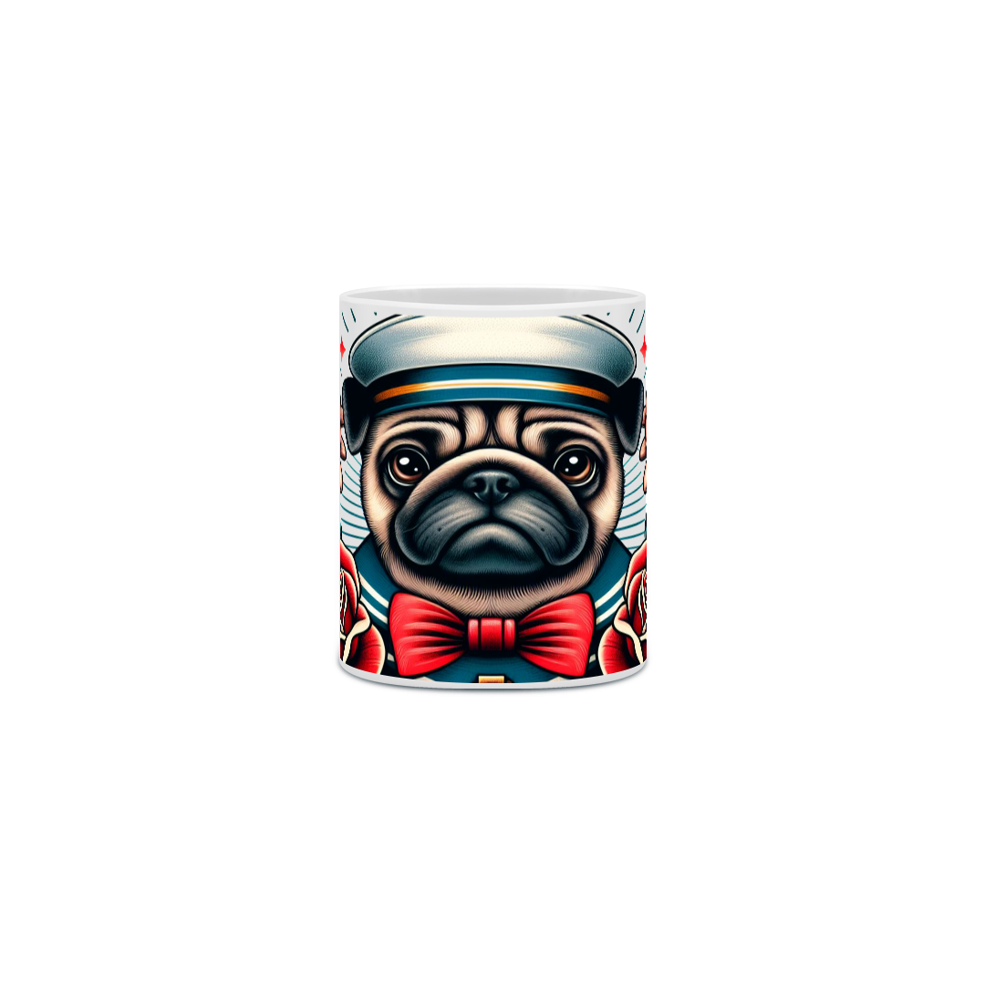 Nome do produto: Caneca Pug Tattoo