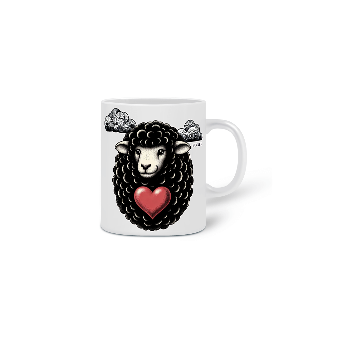 Nome do produto: Caneca Black Sheep