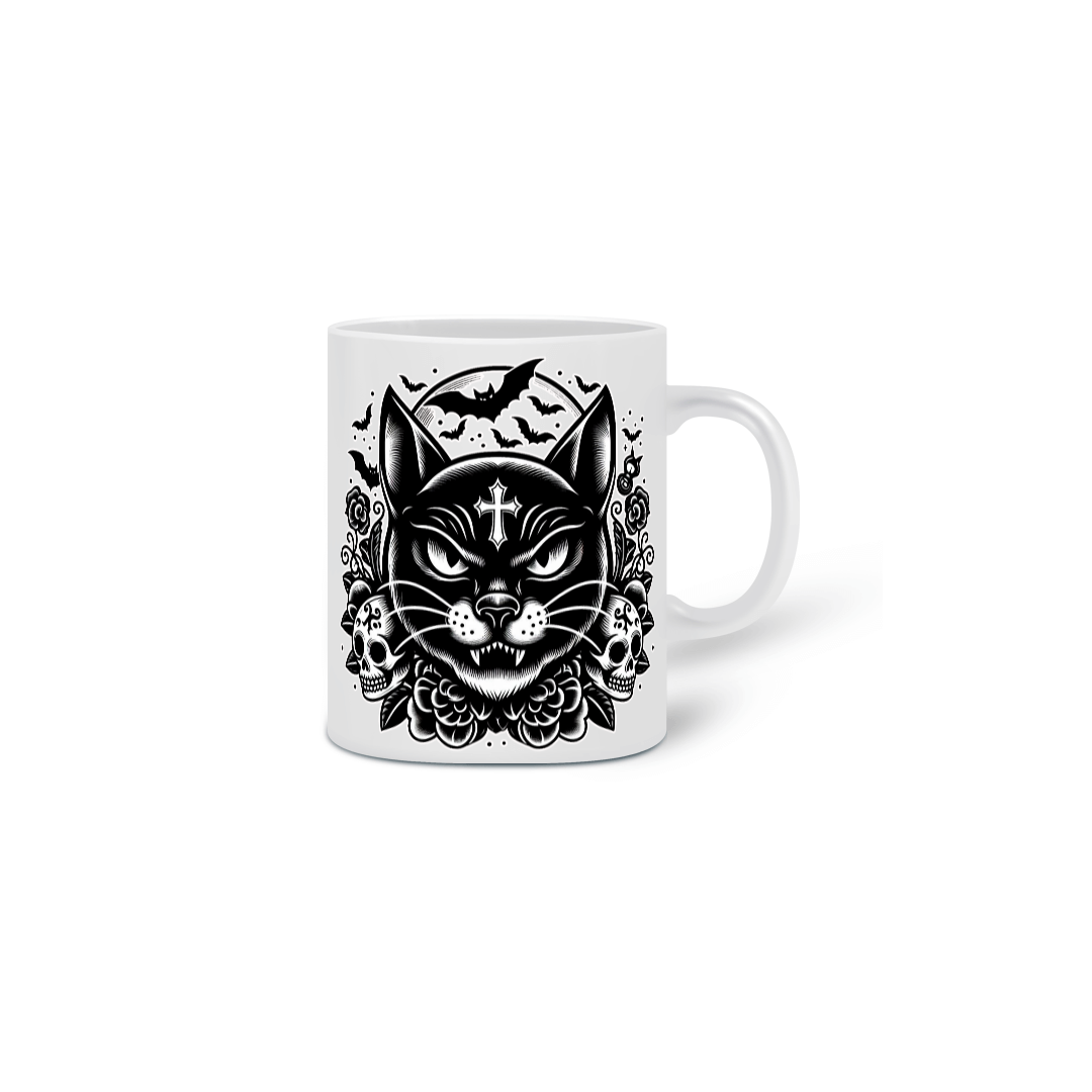 Nome do produto: Caneca Black Cat
