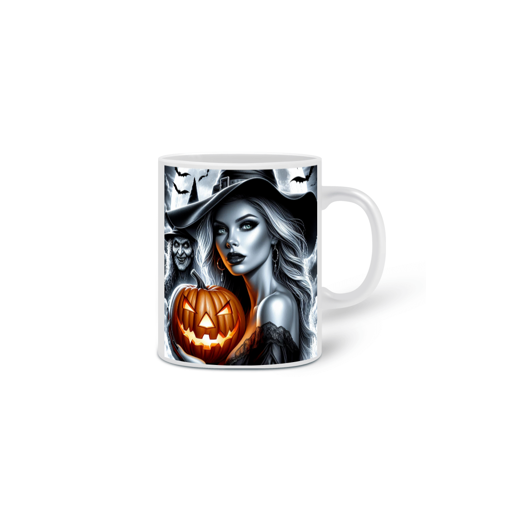 Nome do produto: Caneca Bruxa Halloween