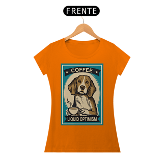 Nome do produto Baby Look Cachorro café