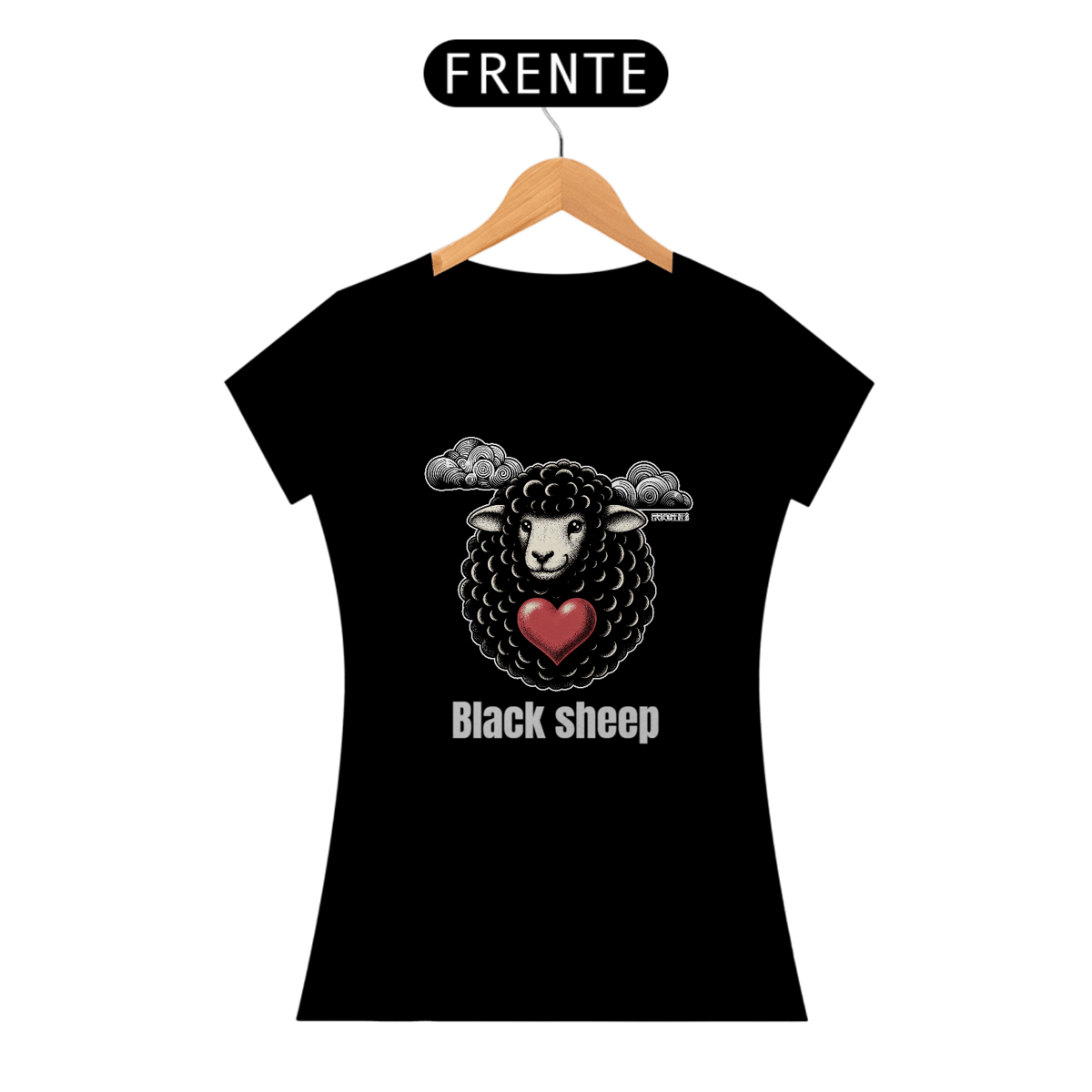 Nome do produto: Baby look Black sheep