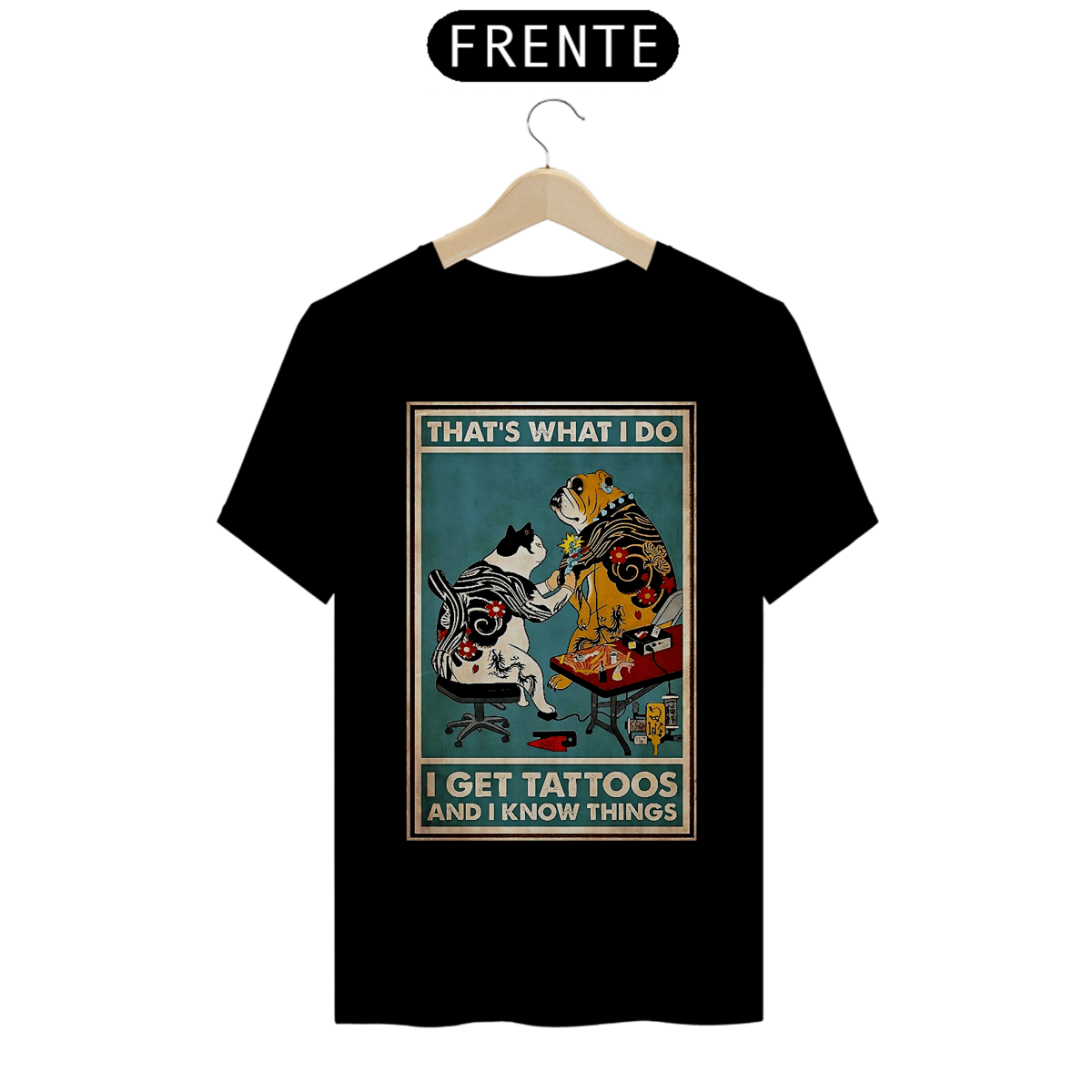 Nome do produto: Camiseta Cat Tattoo Artist