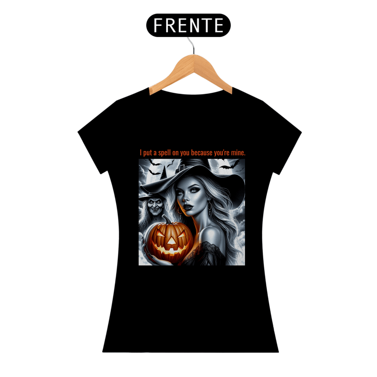 Nome do produto: Baby Look Bruxa Halloween