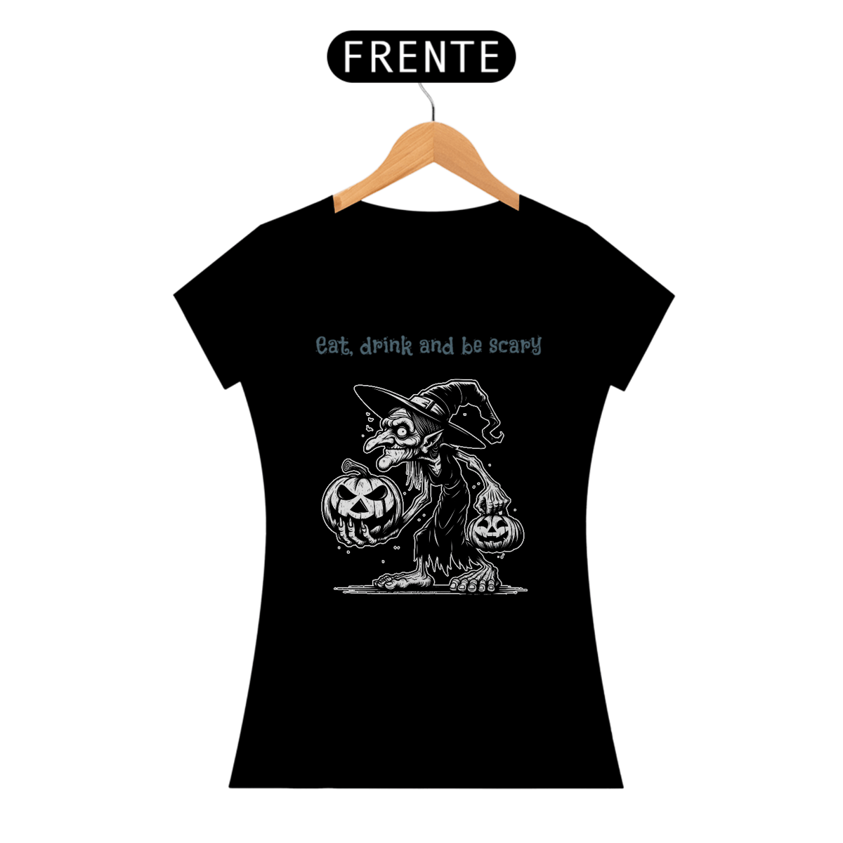 Nome do produto: Baby Look Bruxa Halloween