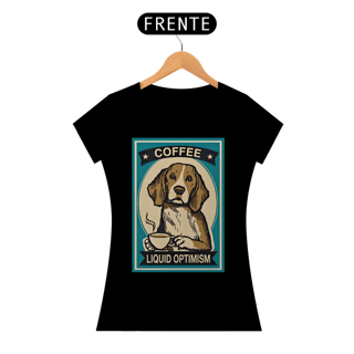 Nome do produto Baby Look Cachorro café