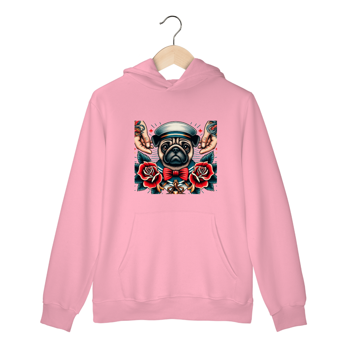 Nome do produto: Moletom Pug Tattoo