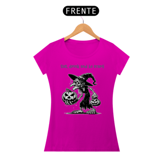 Nome do produto Baby Look Bruxa Halloween