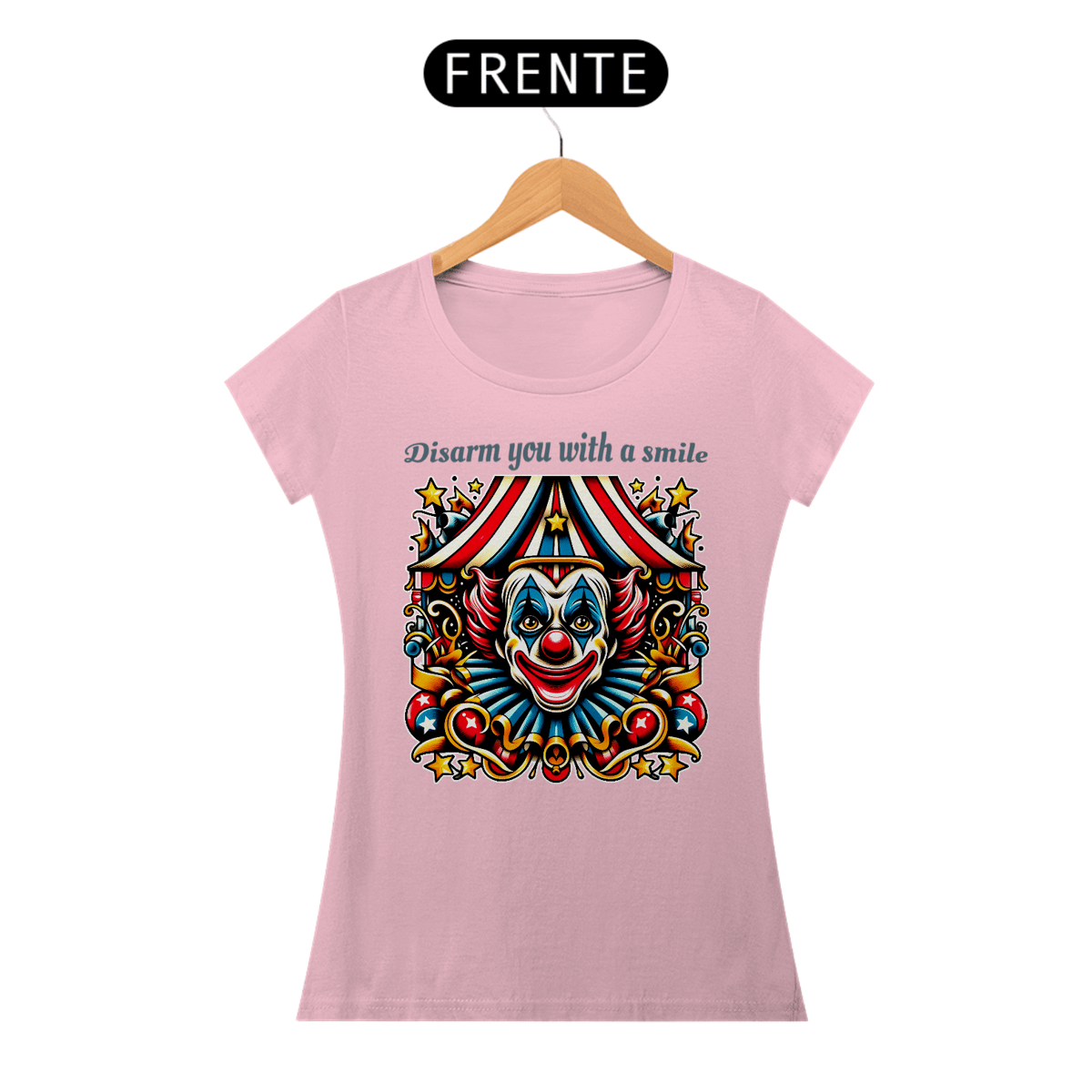 Nome do produto: Baby Look Palhaço