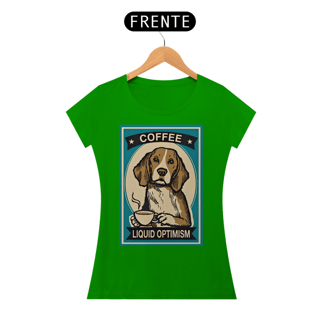 Nome do produto Baby Look Cachorro café