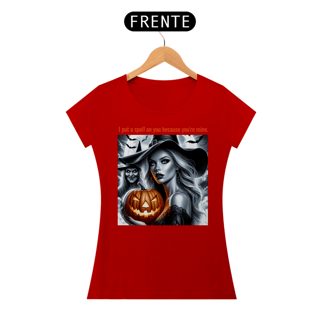 Nome do produto Baby Look Bruxa Halloween