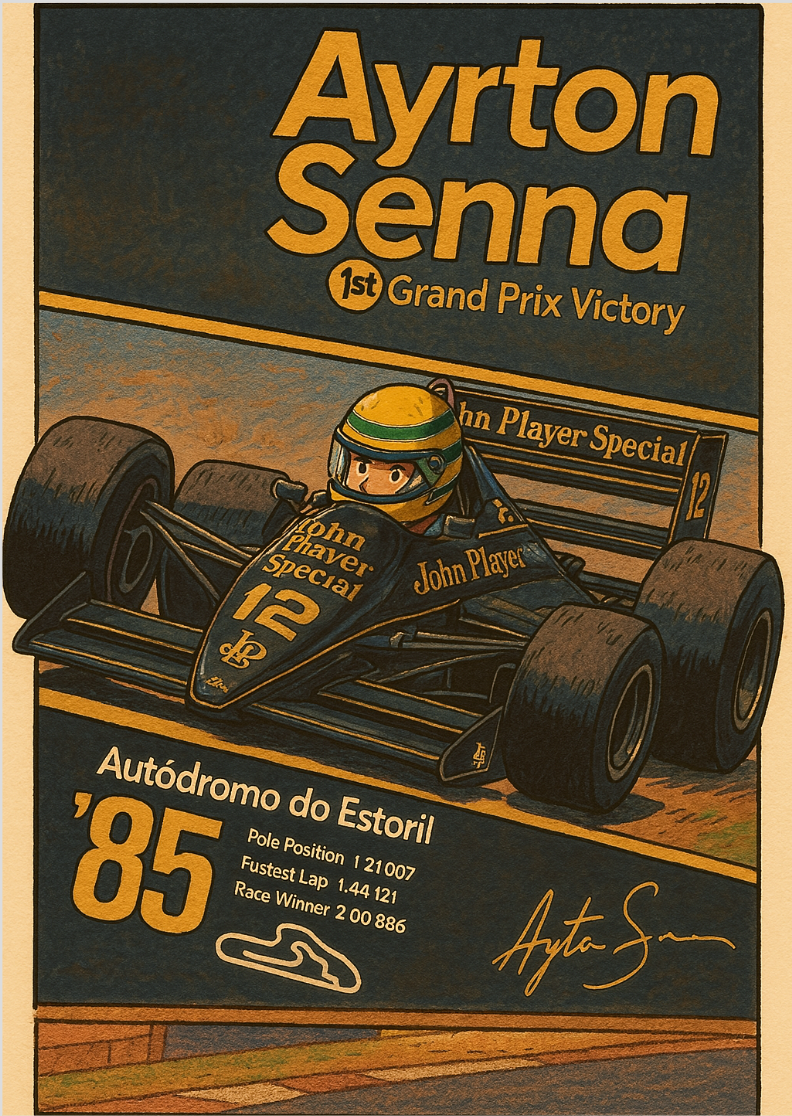 Nome do produto: POSTER SENNA GRAND PRIX 