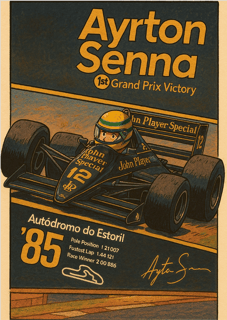 Nome do produto POSTER SENNA GRAND PRIX 