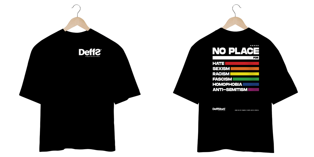 Nome do produto: DEFFS - NO PLACE FOR  - OVERSIZED