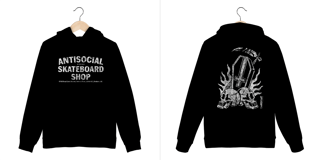 Nome do produtoANTISOCIAL SKATE - HOODIE