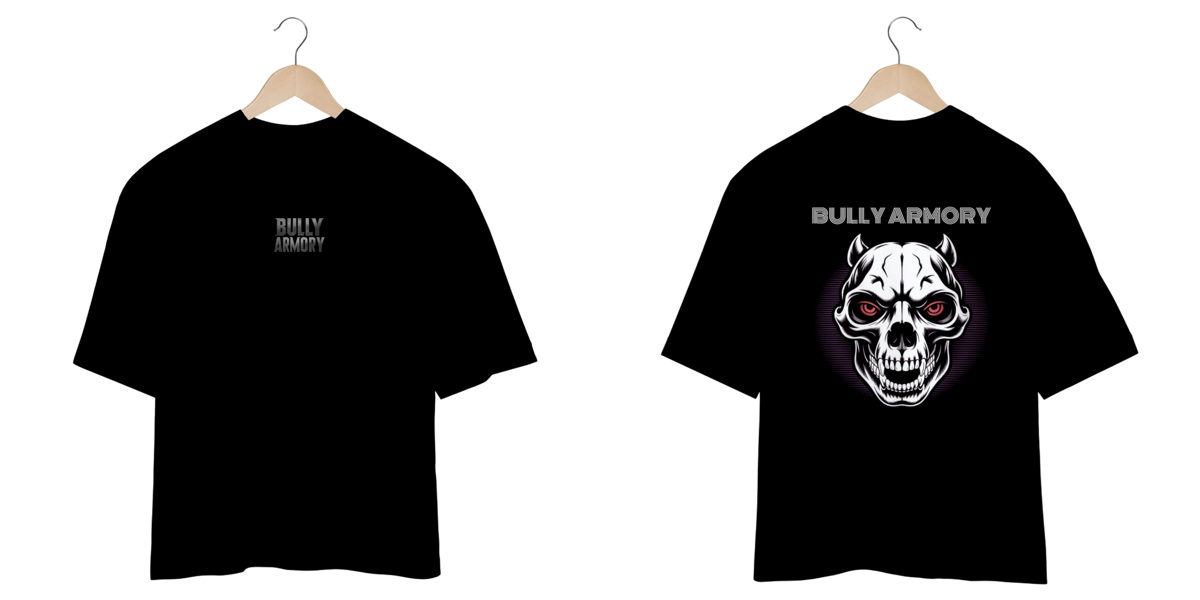 Nome do produto: Camiseta Oversized Bully Skull