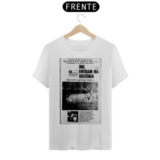 Nome do produto T-SHIRT CAPA JORNAL DOS SPORTS PELÉ MIL GOLS