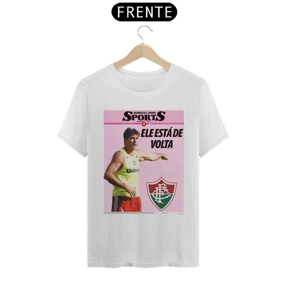 Nome do produto: CAMISA RENATO GAÚCHO TÉCNICO DO FLUMINENSE 2009
