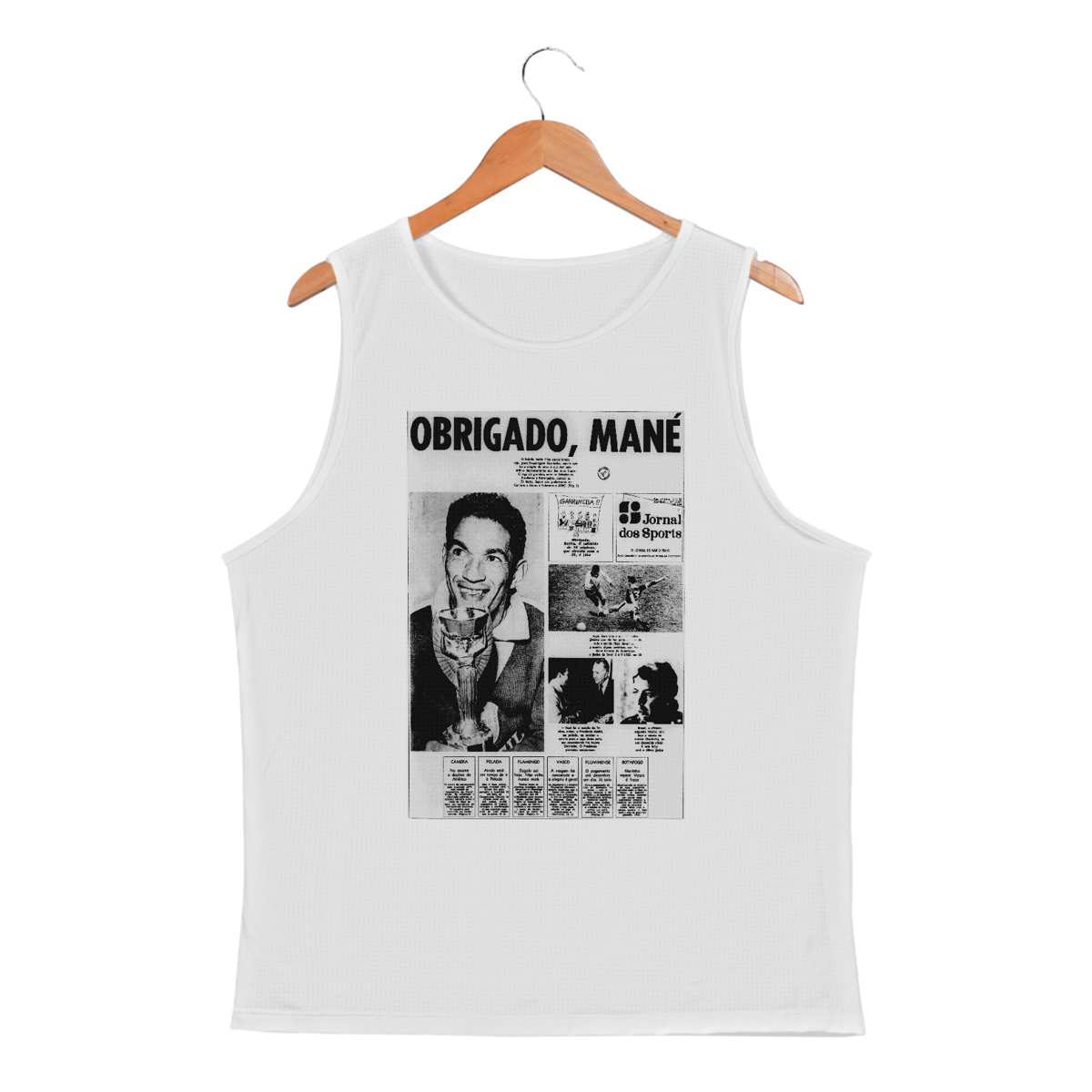 Nome do produto: REGATA DESPEDIDA GARRINCHA BOTAFOGO