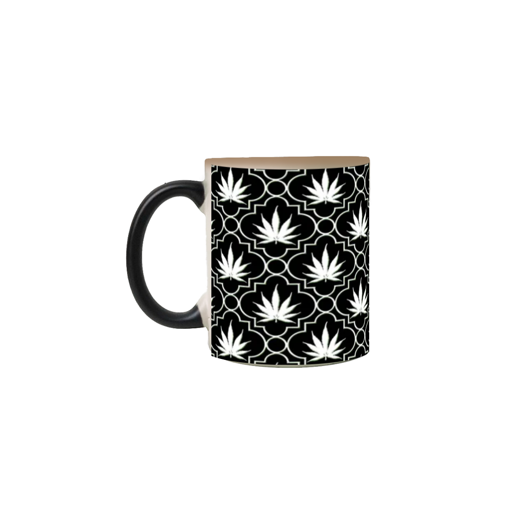 Caneca Magica Weed Black