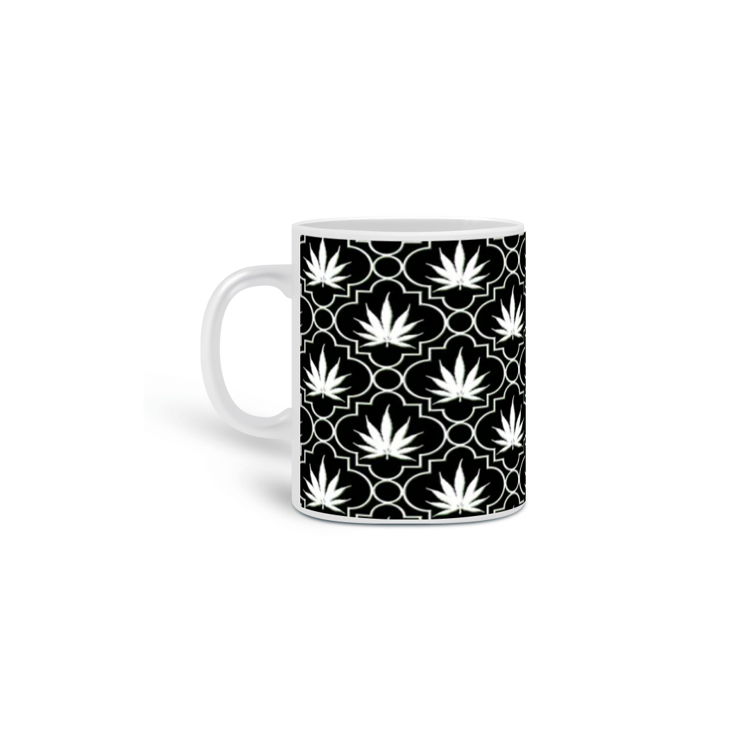 Caneca Weed Black