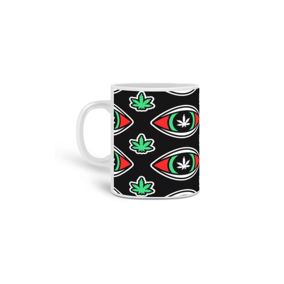 Caneca weed olho